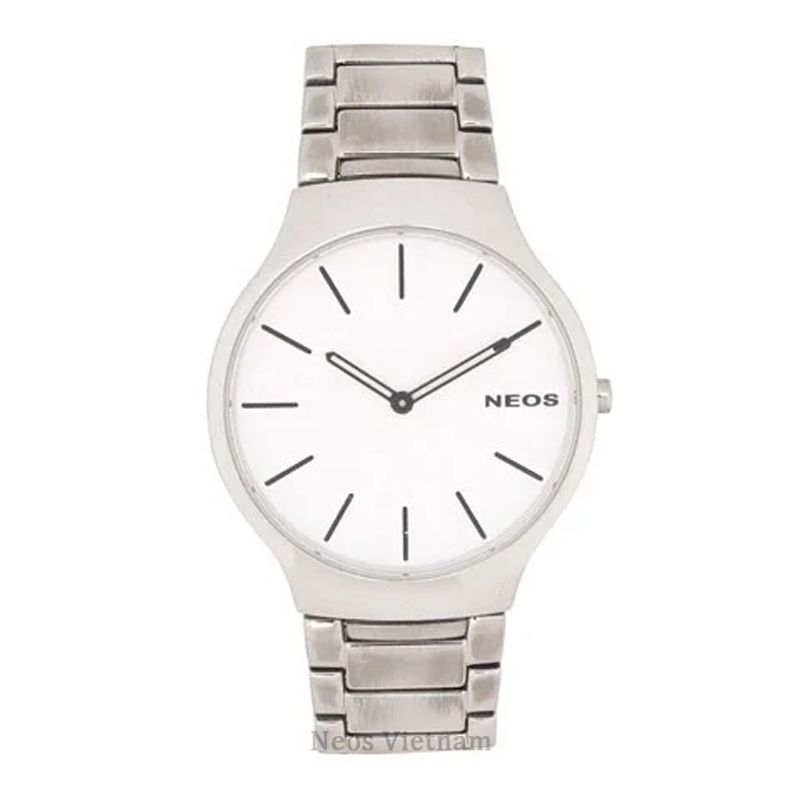  Đồng Hồ Nam Chính Hãng Neos N-40655M Dây Thép Bạc 