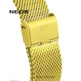  Đồng Hồ Lịch Tuần Trăng Nam Dây Lưới Neos N-40668M Sapphire 