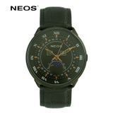  Đồng Hồ Moon Phase Nam Dây Da Neos N-40668M Sapphire 
