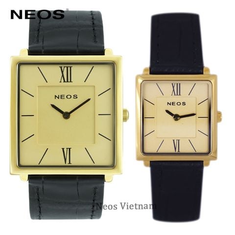 Đồng Hồ Đôi Dây Da Neos N-40674 Sapphire Chính Hãng-1
