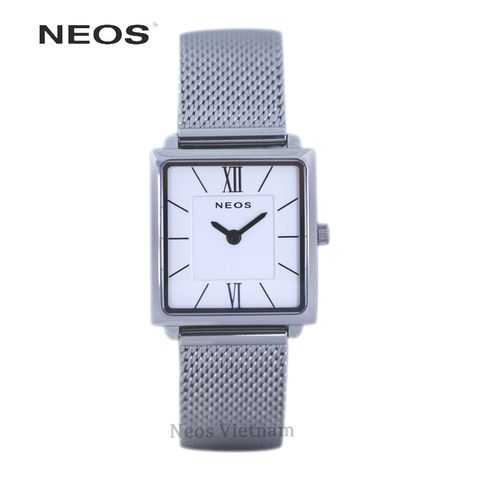 đồng hồ mặt vuông nữ neos n-40674l dây lưới