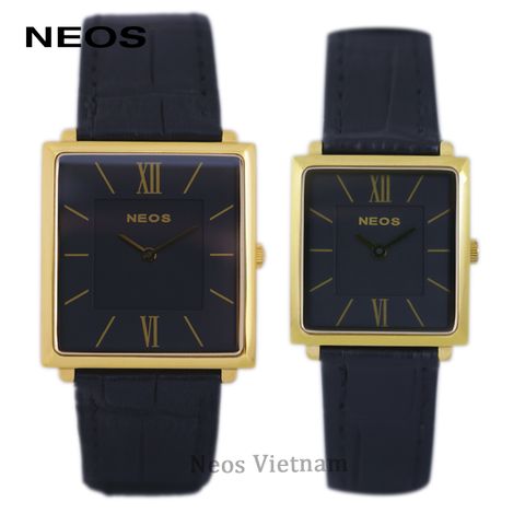 Đồng Hồ Đôi Dây Da Neos N-40674 Sapphire Chính Hãng-1