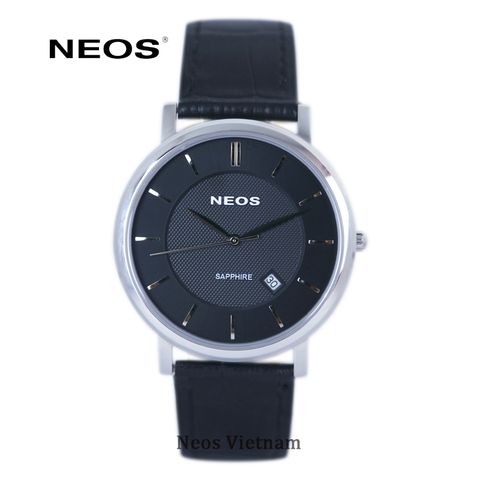 đồng hồ dây da nam neos n-40676g