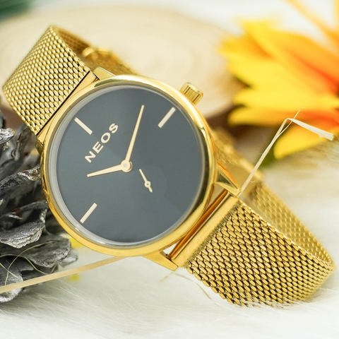 đồng hồ nữ dây lưới neos n-40679l sapphire bảo hành chính hãng 5 năm