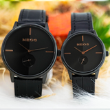  Đồng hồ Neos N-40679 Cặp Tình Nhân Dây Da Sapphire Chính Hãng 
