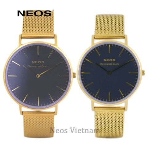 đồng hồ đôi dây lưới neos n-40687
