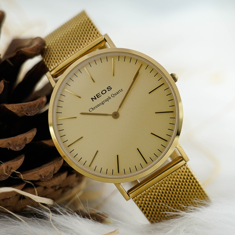 đồng hồ nam dây lưới neos n-40687m sapphire chính hãng