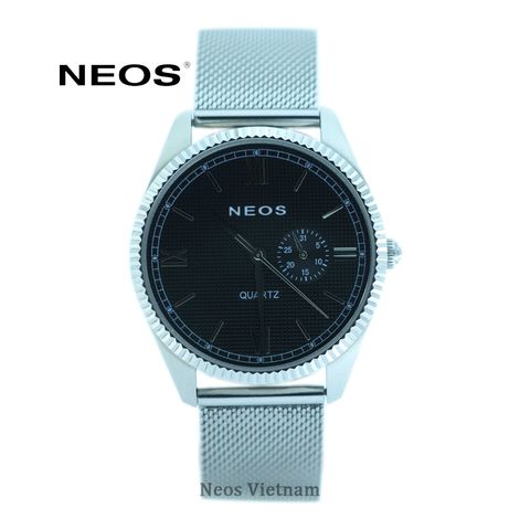 đồng hồ nam dây lưới 4 kim neos n-40703m