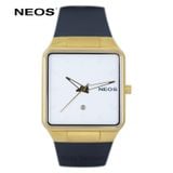  Đồng Hồ Nam Mặt Vuông Neos N-40704M Sapphire Dây Cao Su 