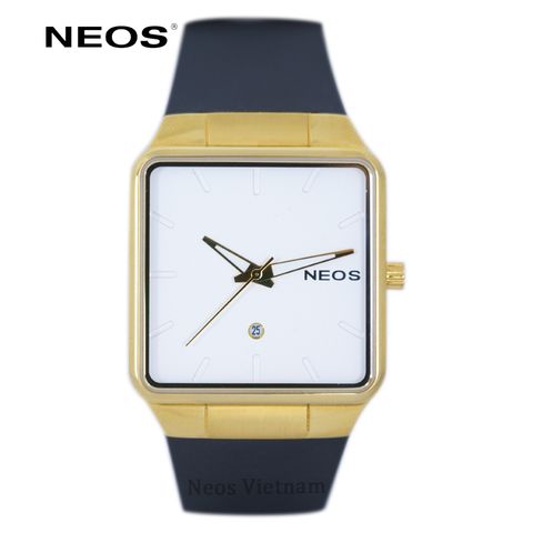 đồng hồ nam mặt vuông neos n-40704m dây cao su
