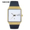 đồng hồ nam mặt vuông neos n-40704m dây cao su