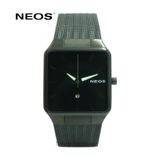  Đồng Hồ Mặt Vuông Nam Neos N-40704M Sapphire Dây Lưới 