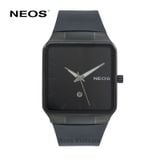  Đồng Hồ Nam Mặt Vuông Neos N-40704M Sapphire Dây Cao Su 