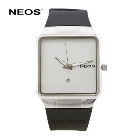 đồng hồ nam mặt vuông neos n-40704m dây cao su