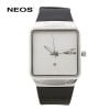 Đồng Hồ Nam Mặt Vuông Neos N-40704M Sapphire Dây Cao Su