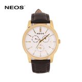  Đồng Hồ Nam Dây Da Neos N-40716M Nam 6 Kim Sapphire 