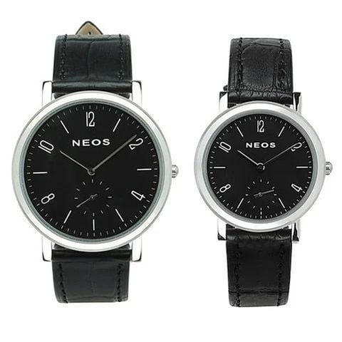  Đồng Hồ Dây Da Đôi Neos N-40728 Sapphire Chính Hãng 