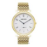  Đồng Hồ Cao Cấp Nam Neos N-40728G Sapphire Dây Thép Bạc 