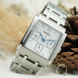  Đồng Hồ Mặt Vuông Nam Neos N-50557M Sapphire Chính Hãng 