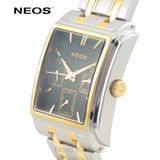  Đồng Hồ Mặt Vuông Nam Neos N-50557M Sapphire Chính Hãng 