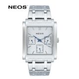  Đồng Hồ Mặt Vuông Nam Neos N-50557M Sapphire Chính Hãng 