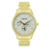  Đồng Hồ Neos N-50558M Nam Dây Thép Bạc Sapphire Chính Hãng 