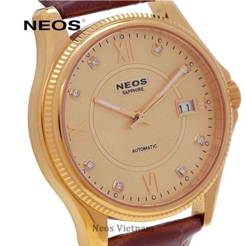 Đồng Hồ Cơ Nam Dây Da Neos N-90107M Sapphire Chính Hãng