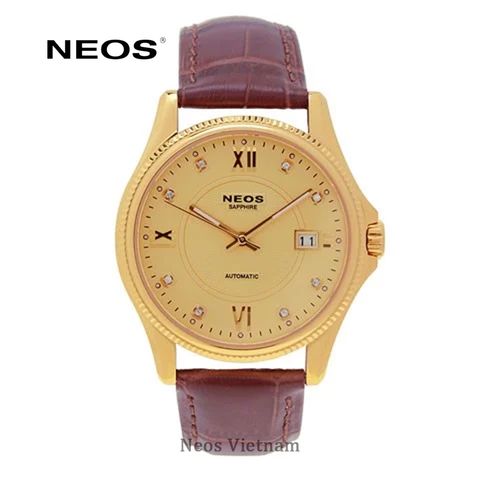 Đồng Hồ Cơ Nam Dây Da Neos N-90107M Sapphire Chính Hãng