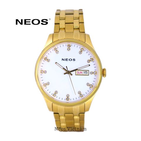 đồng hồ lộ cơ nam dây thép neos n-90118m