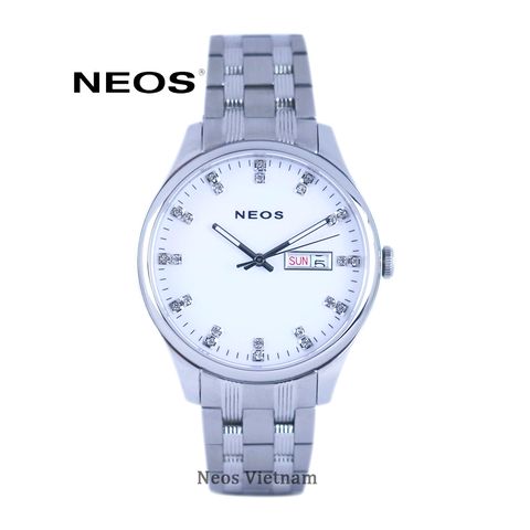 đồng hồ lộ cơ nam dây thép neos n-90118m