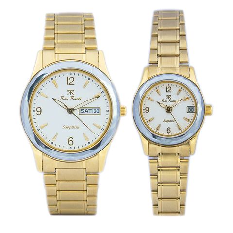  Đồng Hồ Đôi Ray Rucci RR-70033 Sapphire Dây Thép Chính Hãng 