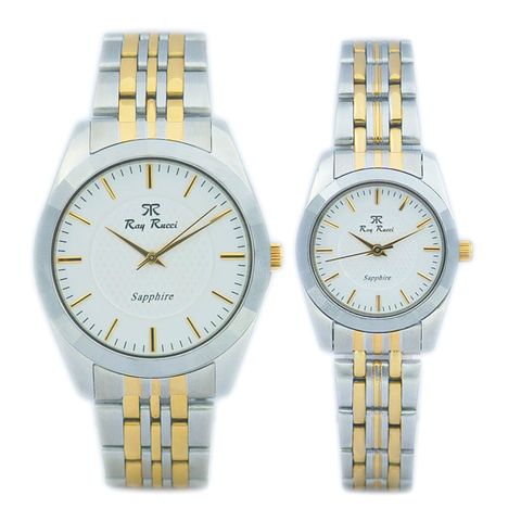  Đồng Hồ Đôi Ray Rucci RR-70034 Sapphire Dây Thép Chính Hãng 