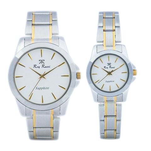  Đồng Hồ Đôi Ray Rucci RR-70035 Sapphire Dây Thép Chính Hãng 
