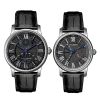 Đồng Hồ Đôi Dây Da Sunrise SG1932.4101 Sapphire Bảo Hành Chính Hãng