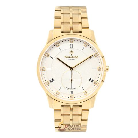  Đồng Hồ Thời Trang Nam Sunrise 1114SA Sapphire Dây Thép Chính Hãng 