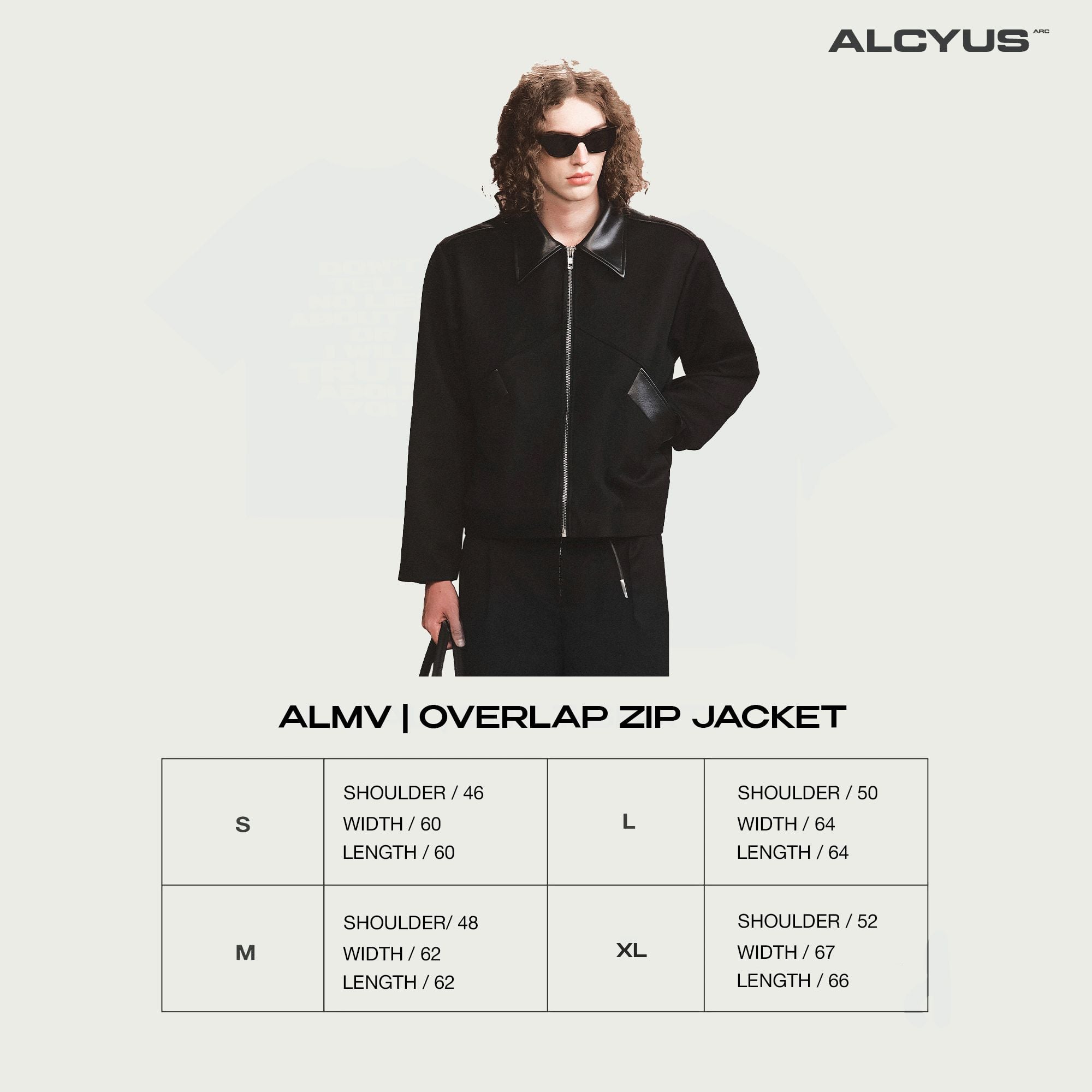 ALMV | OVERLAP ZIP JACKET