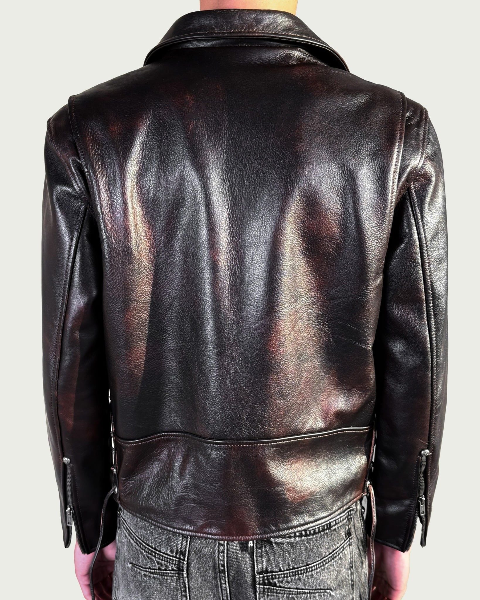  ALCYUS | LEATHER R/BIKER JACKET 