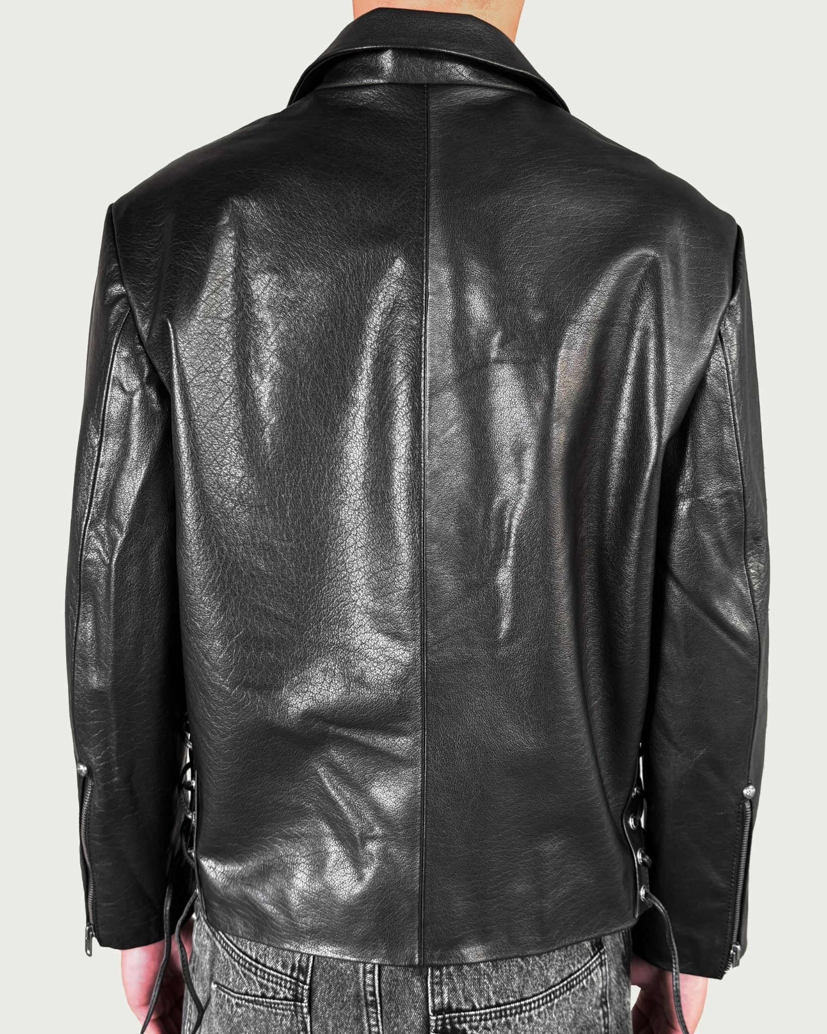  ALCYUS | LEATHER BLAZER 