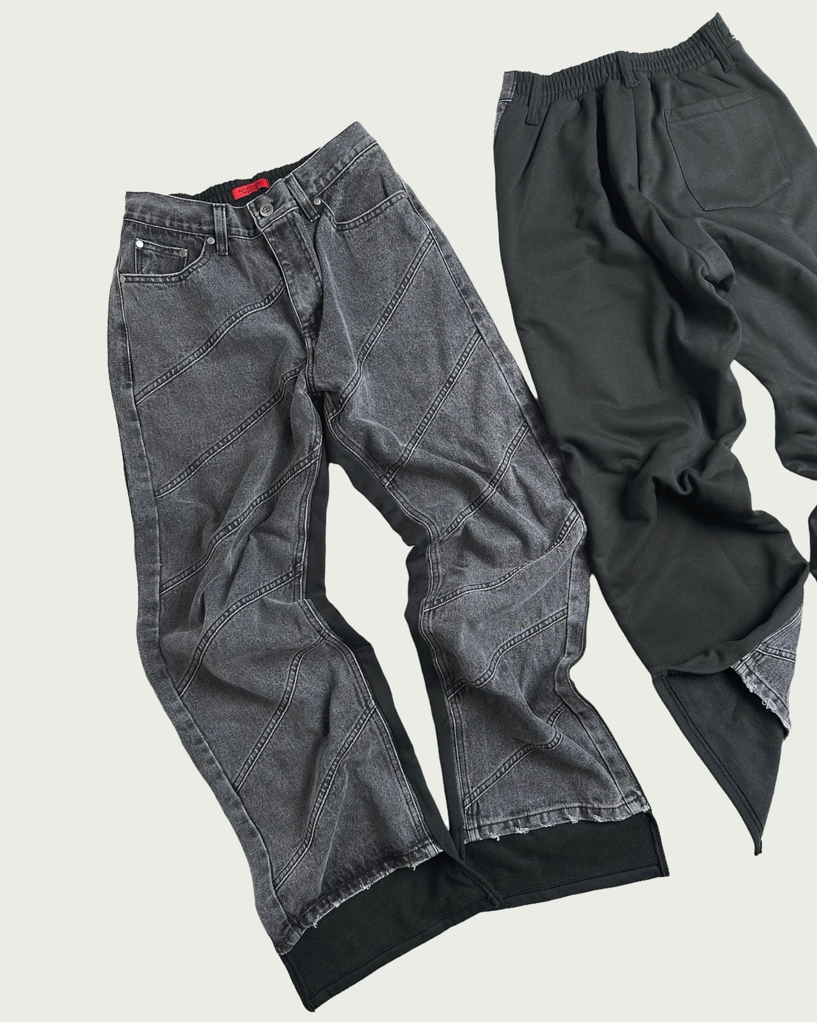  ALCYUS | 2MLINE WASHED PANTS 