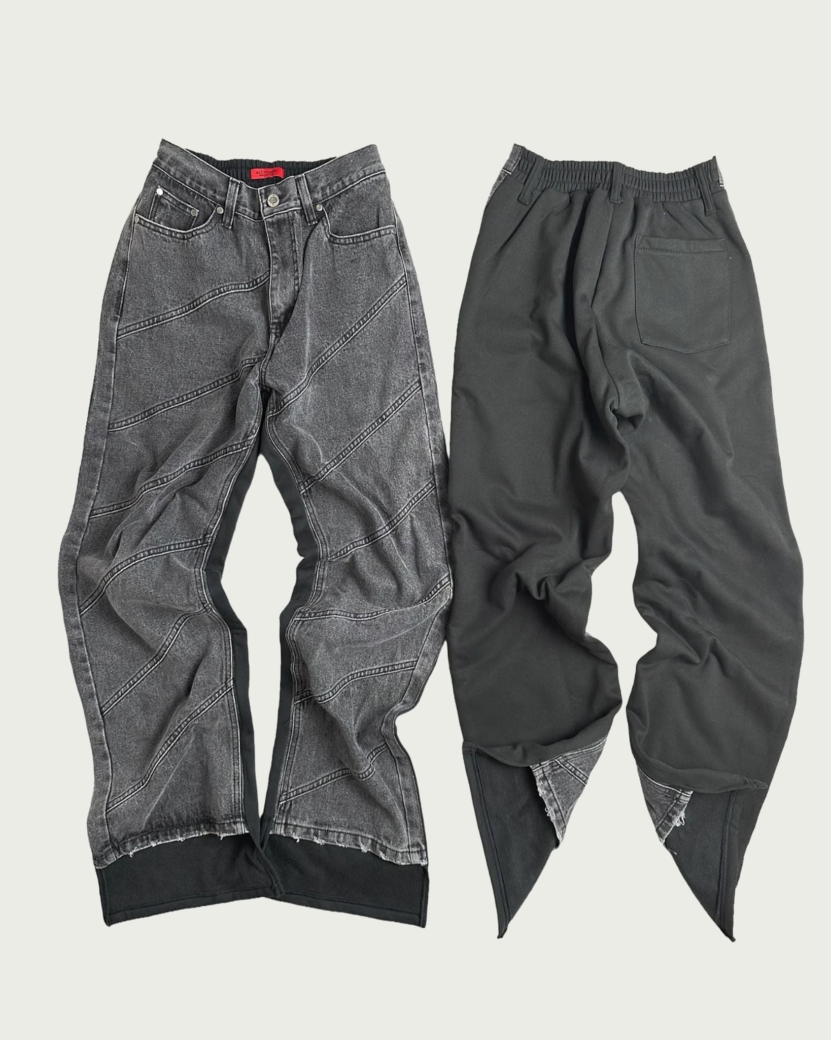  ALCYUS | 2MLINE WASHED PANTS 