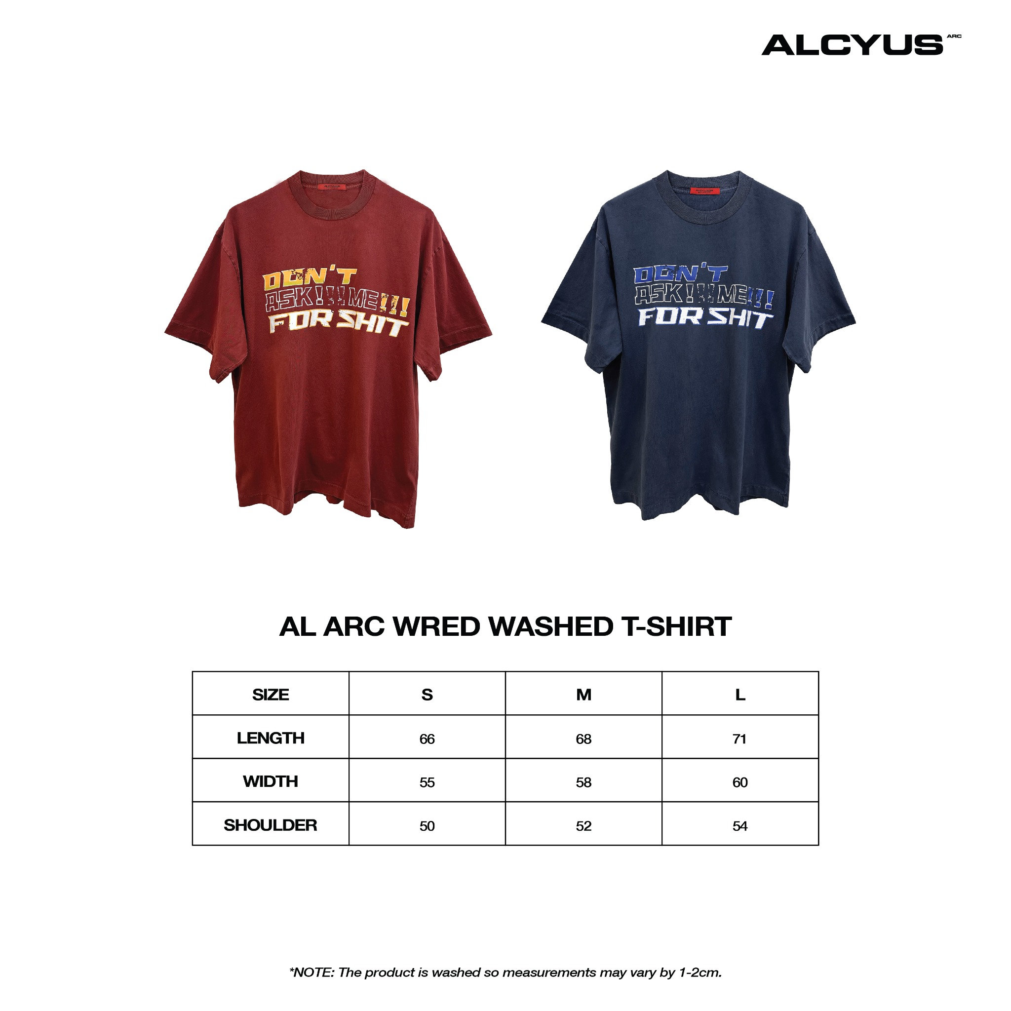 ALCYUS | ARC WRED/ BLUE WASHED T-SHIRT/ RED – Alcyusism