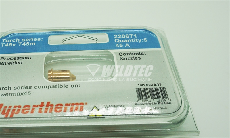 Bép cắt plasma PWX45 220671 Hypertherm
