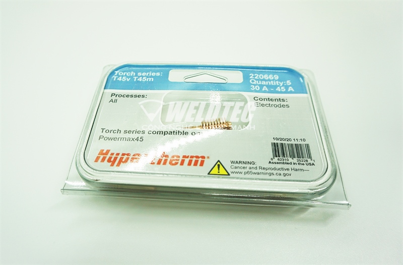 Đầu cắt plasma PWX45 220669 Hypertherm