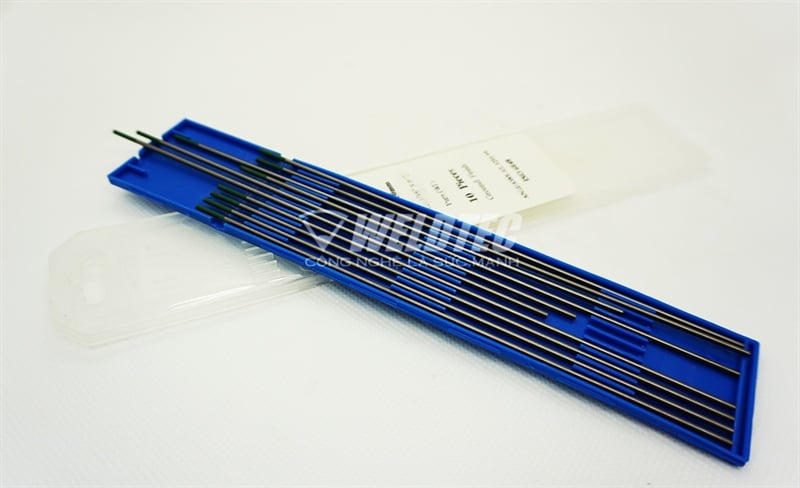 Kim hàn vonfram 3.2mmx150mm đầu xanh