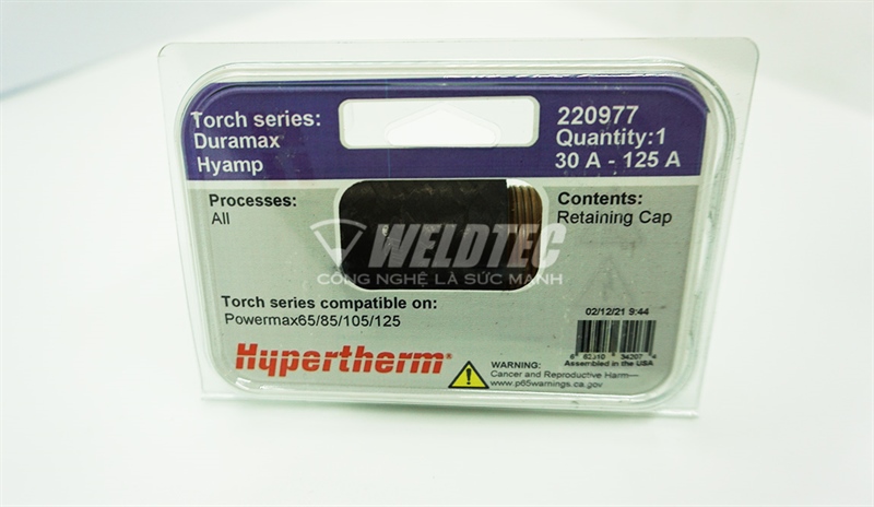 Chụp bảo vệ mỏ Duramax 220977 Hypertherm