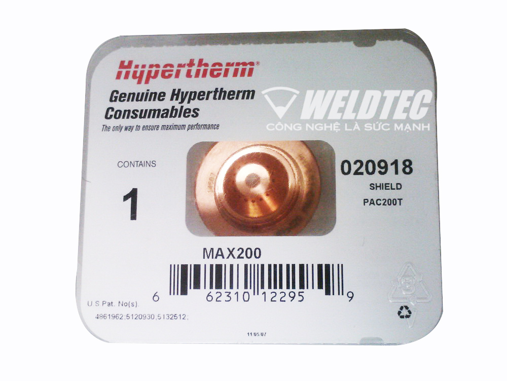 Chụp bảo vệ bép cắt plasma Max200 020918 Hypertherm