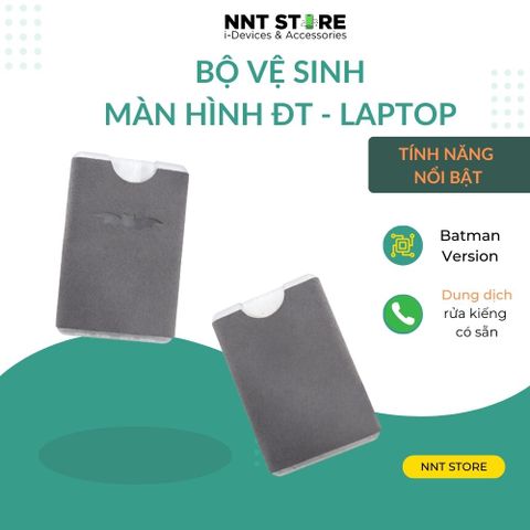  Bình xịt vệ sinh điện thoại , bộ dụng cụ lau màn hình Batman 