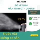  Bình xịt vệ sinh điện thoại , bộ dụng cụ lau màn hình , chai đổ sẵn dung dịch nước làm sạch kính cộng miếng khăn ốp vỏ 