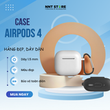  Vỏ đựng ốp case Airpods 4 Silicon trơn nhiều màu 