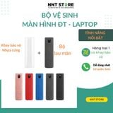  Bình xịt vệ sinh điện thoại , bộ dụng cụ lau màn hình , chai đổ sẵn dung dịch nước làm sạch kính cộng miếng khăn ốp vỏ 